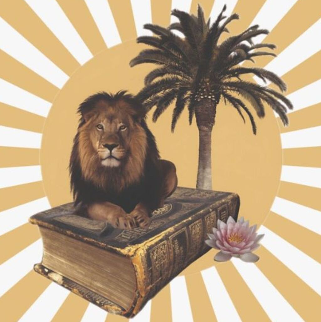 An image of framed Book Beast poster by LinTu.studio