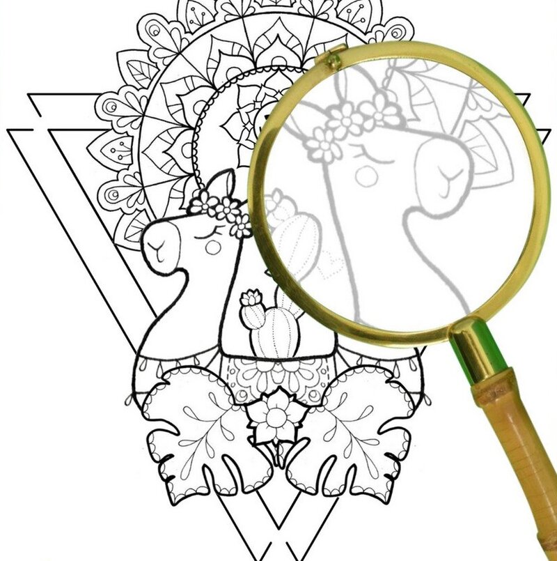 Stay Llamazing coloring page by LinTu.studio