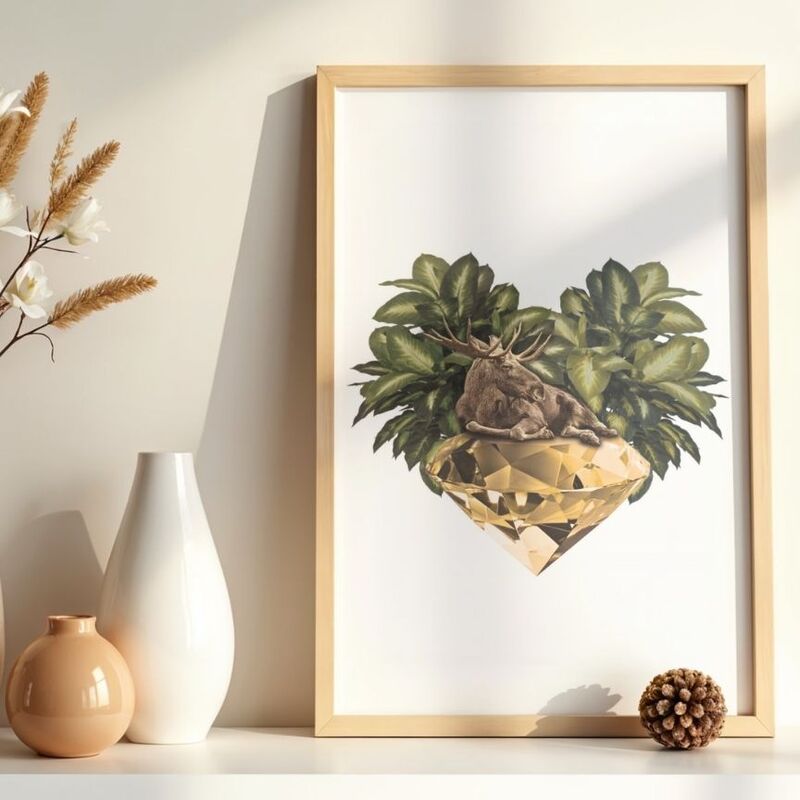 A Moose Gem wall art set
