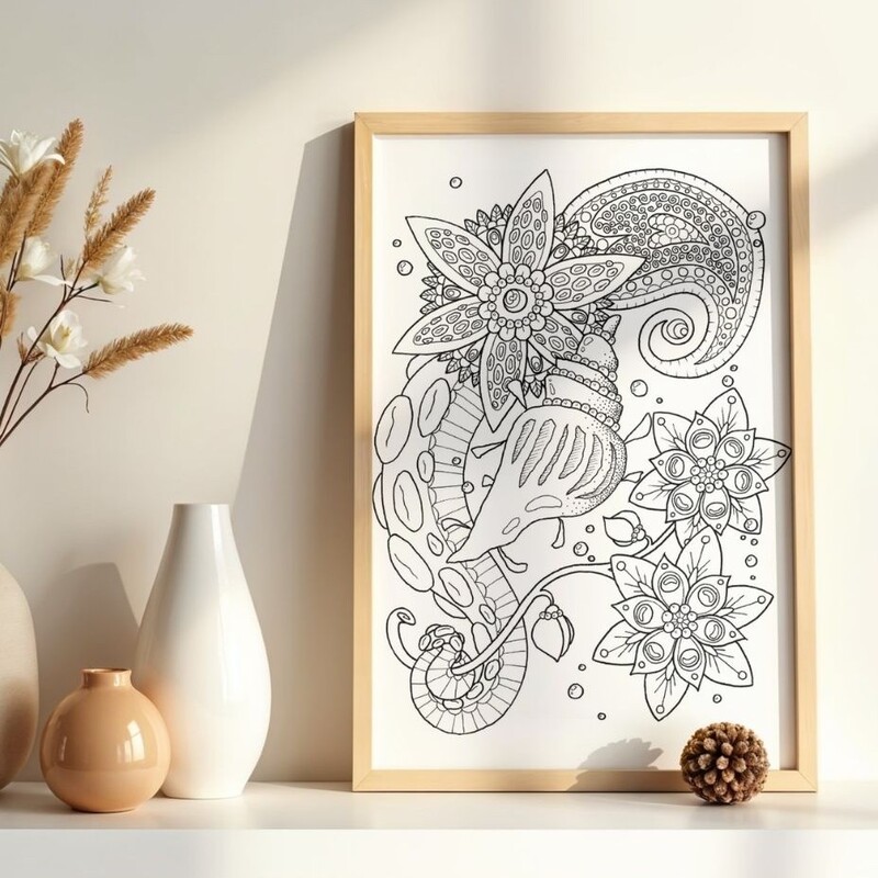 DIY wall art out of Sea Dreams